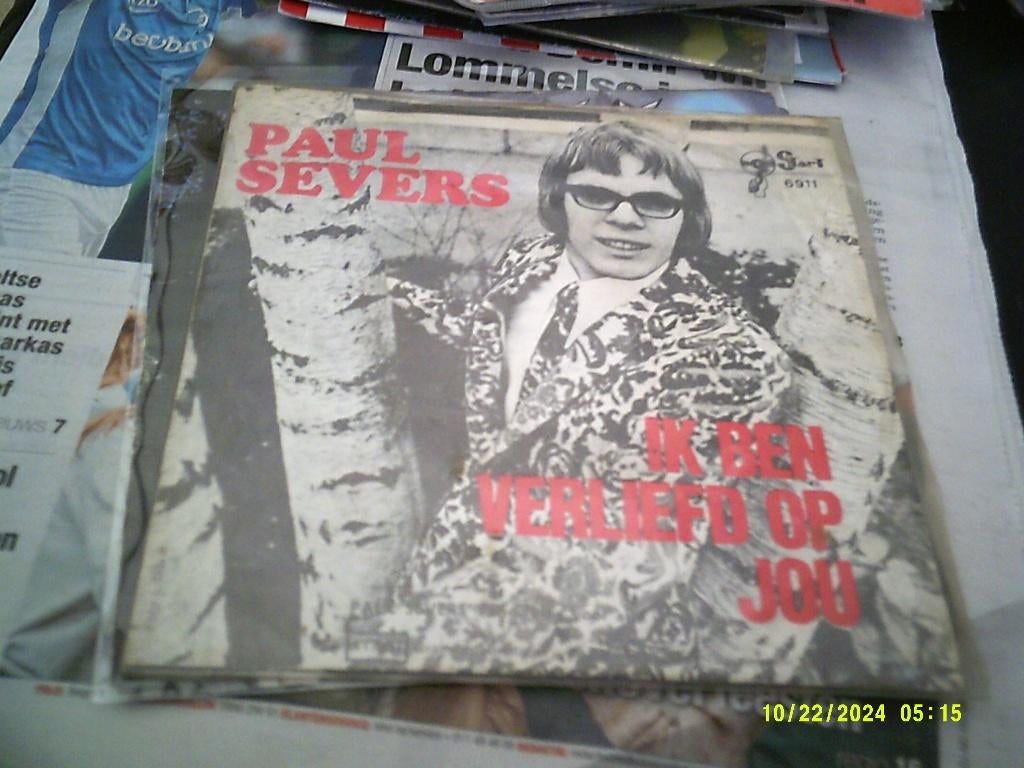 Paul Severs - Ik Ben Verliefd Op Jou / Buona Sera Signorina, Ophalen of Verzenden, Zo goed als nieuw, Overige formaten, Pop