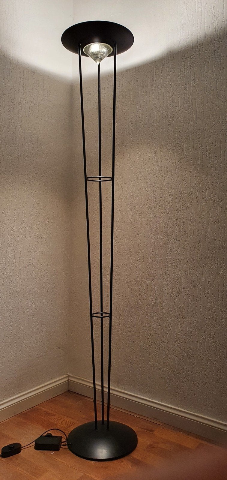 vintage postmodern "CONICAL" staande lamp Herda Holland, Ophalen, Zo goed als nieuw, Glas, 150 tot 200 cm