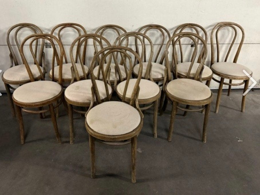 10 cafe bistro thonet boogstoel partij horeca, Gebruikt, Bruin, Ophalen of Verzenden, Vijf, Zes of meer stoelen