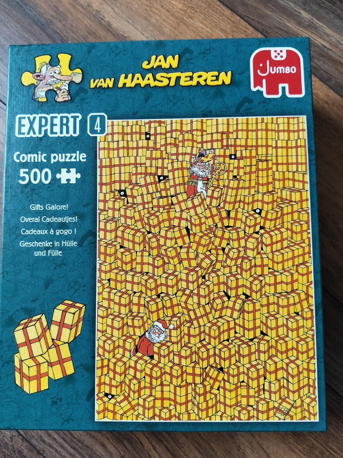 Jan van Haasteren expert. overal cadeautjes, Ophalen of Verzenden, 500 t/m 1500 stukjes, Zo goed als nieuw