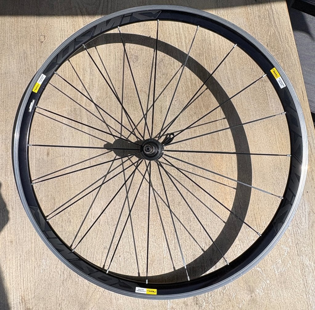 Racefiets voorwiel Mavis Cosmic en Fulcrum rapid 5 wiel, 28 inch, Gebruikt, Velgrem, Meer dan 20 versnellingen