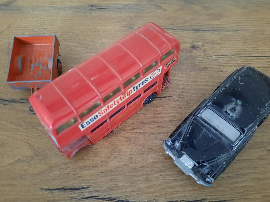 3x Dinky Toys opknappers, Ophalen of Verzenden, Gebruikt, Bus of Vrachtwagen