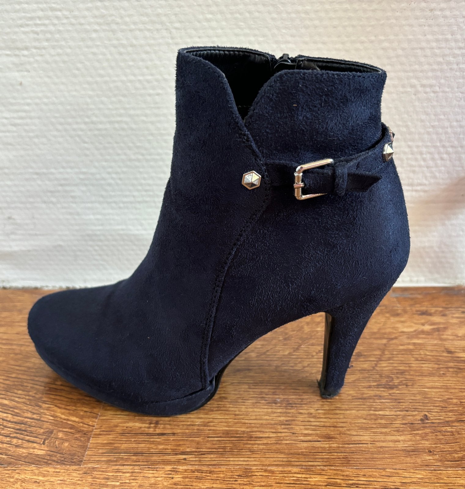 Anna Field laarsjes maat 40, Blauw, Lage of Enkellaarzen, Ophalen of Verzenden, Zo goed als nieuw