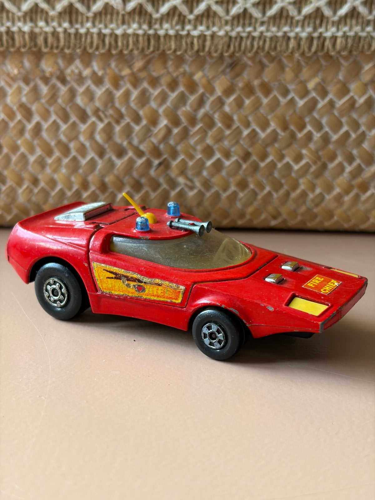 Matchbox Super Kings K-32/10 Shovel Nose - Fire Chief 1971, Ophalen of Verzenden, Gebruikt