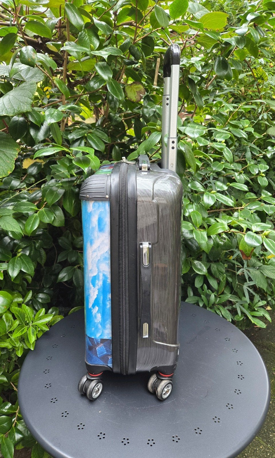 • Small hard-shell cabin/carry-on trolley 360-degree wheels, Ophalen of Verzenden, Zo goed als nieuw, Hard kunststof