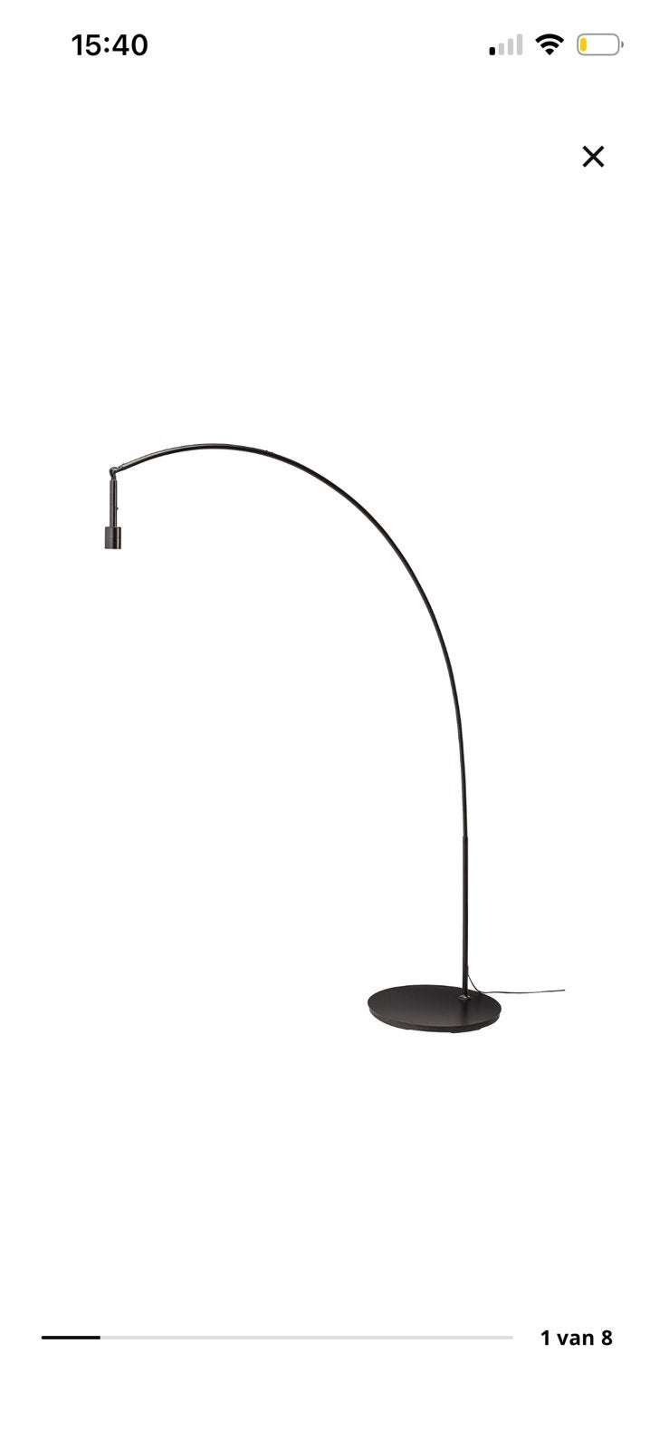 Skaftet IKEA staande hanglamp zwart, Ophalen, Gebruikt, Metaal, 150 tot 200 cm