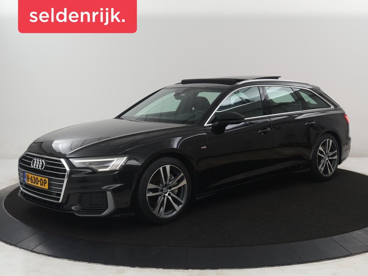 Audi A6 Avant 45 TFSI Sport 3x S line edition | Panoramadak, Stof, Gebruikt, 4 cilinders, Zwart