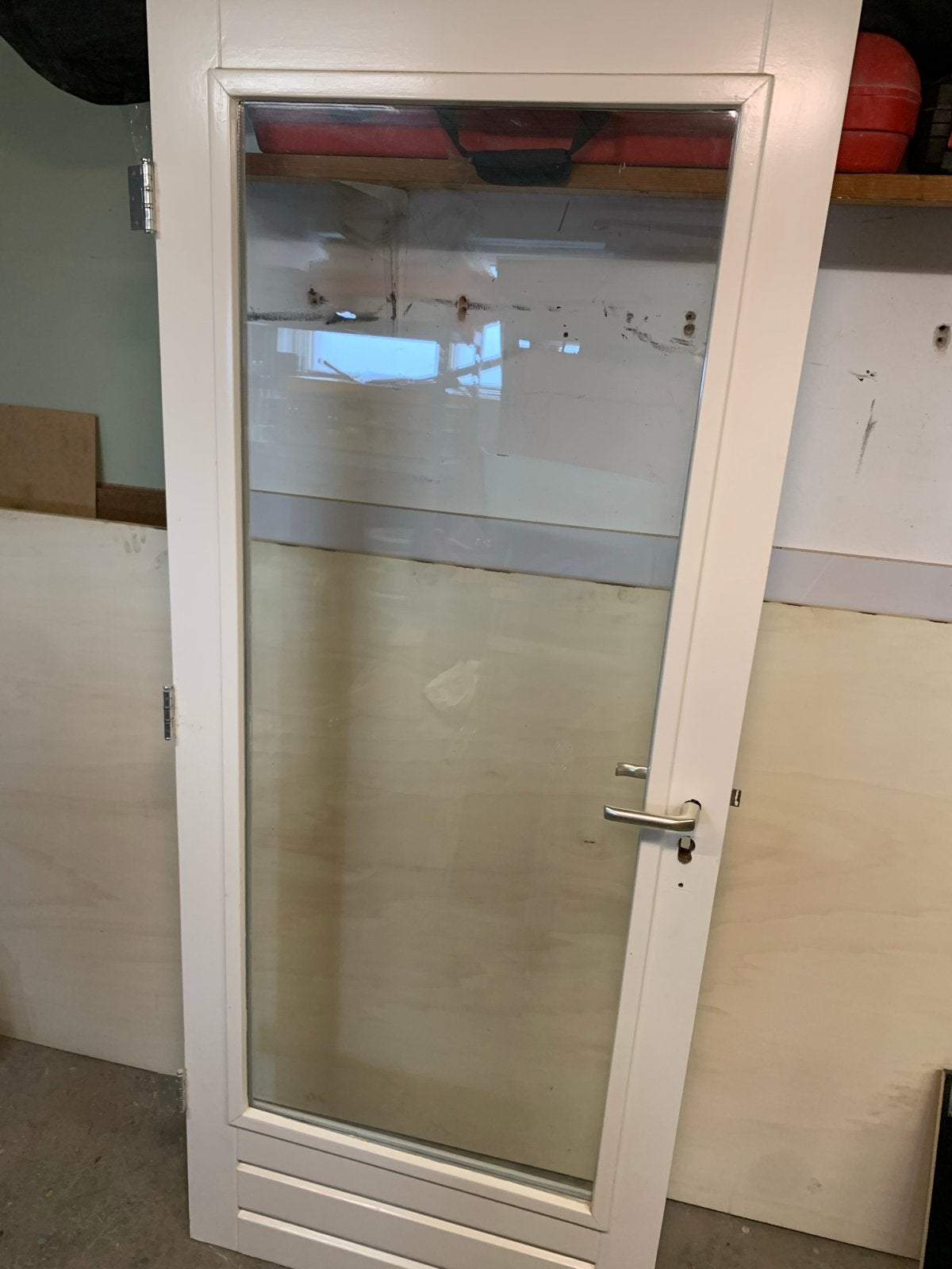 Deur met isolatieglas - 827x1998 mm, Ophalen, Gebruikt, 80 tot 100 cm, Buitendeur
