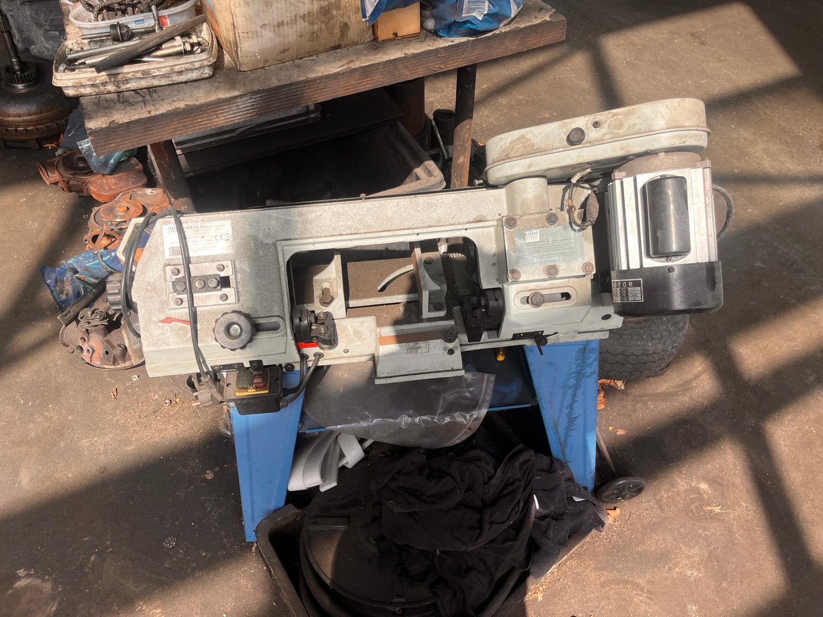 Hbm zaagmachine te koop, Ophalen of Verzenden, 1200 watt of meer, 70 mm of meer