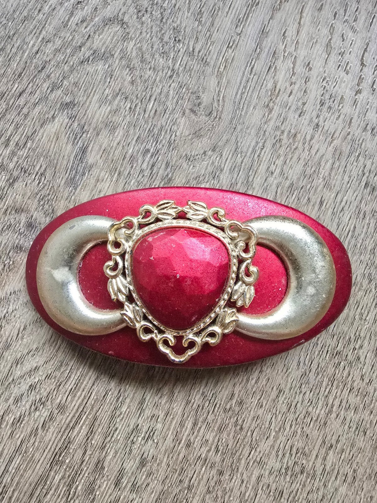 Te koop rode haarklem., Ophalen of Verzenden, Nieuw, Haarspeld