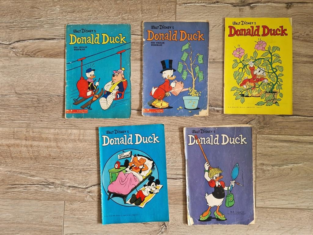 5 Donald Ducks uit 1970, Meerdere comics, Ophalen of Verzenden, Gelezen, Europa