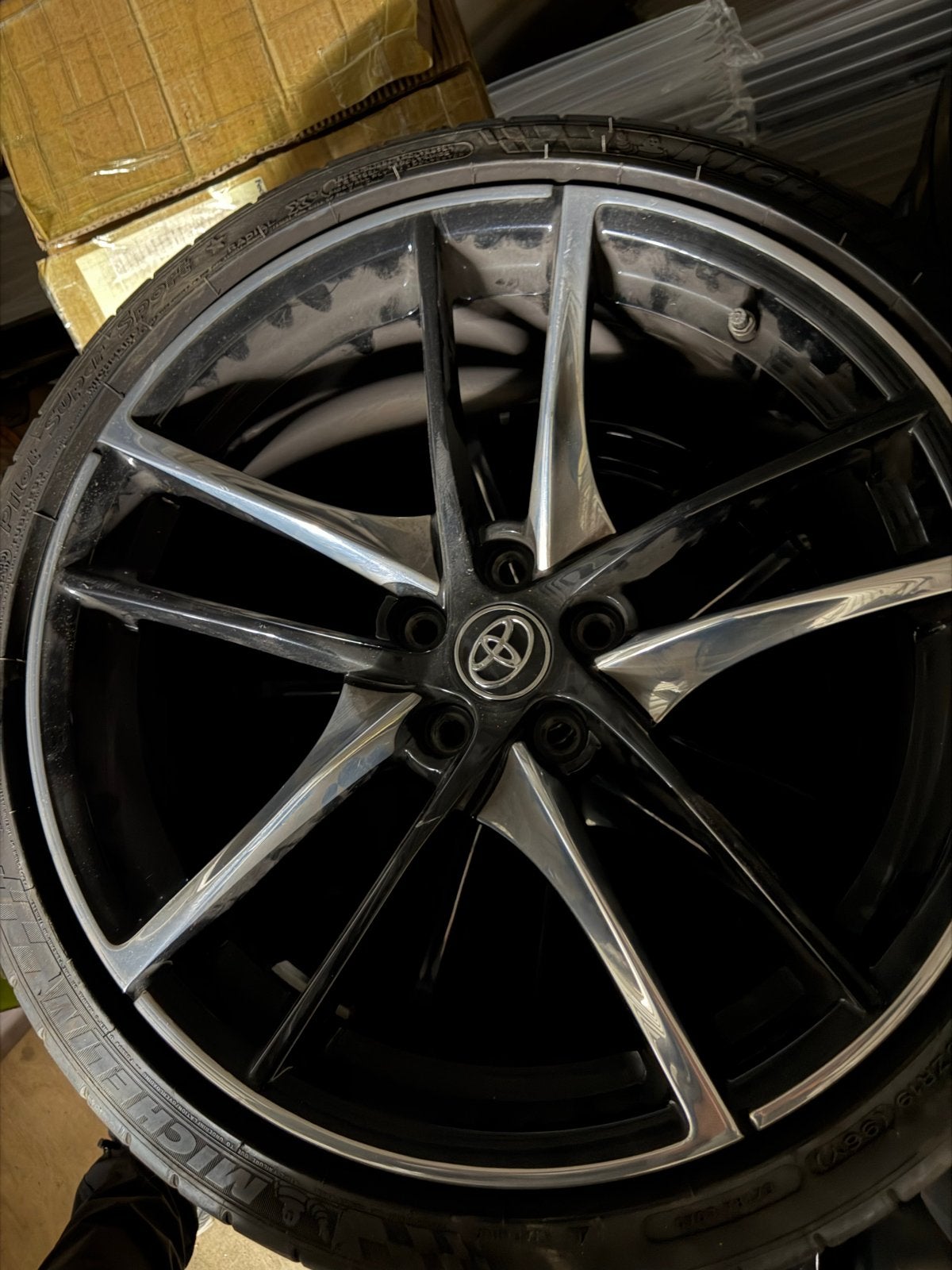 Toyota Supra A90 Velgen met Banden, 19 inch, Gebruikt, 255 mm, Banden en Velgen