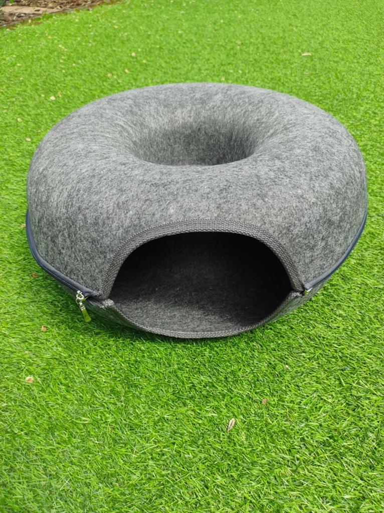 Kattenmand donut vilt, Ophalen, Zo goed als nieuw, Vilt