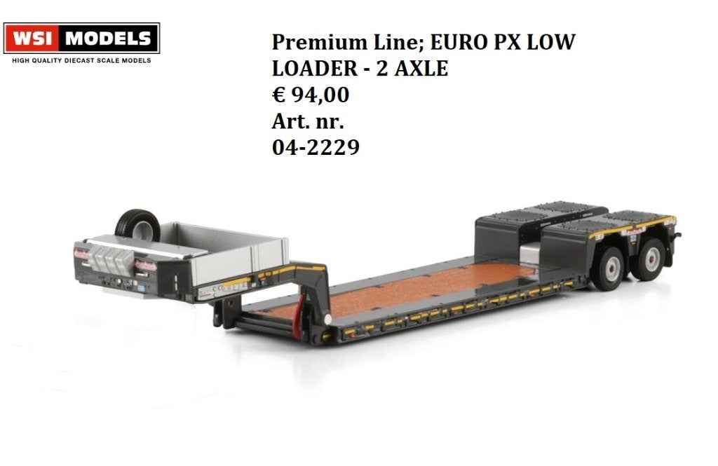 WSI Models  pX Low loader 2 as, Ophalen of Verzenden, Nieuw, Bus of Vrachtwagen, Wsi