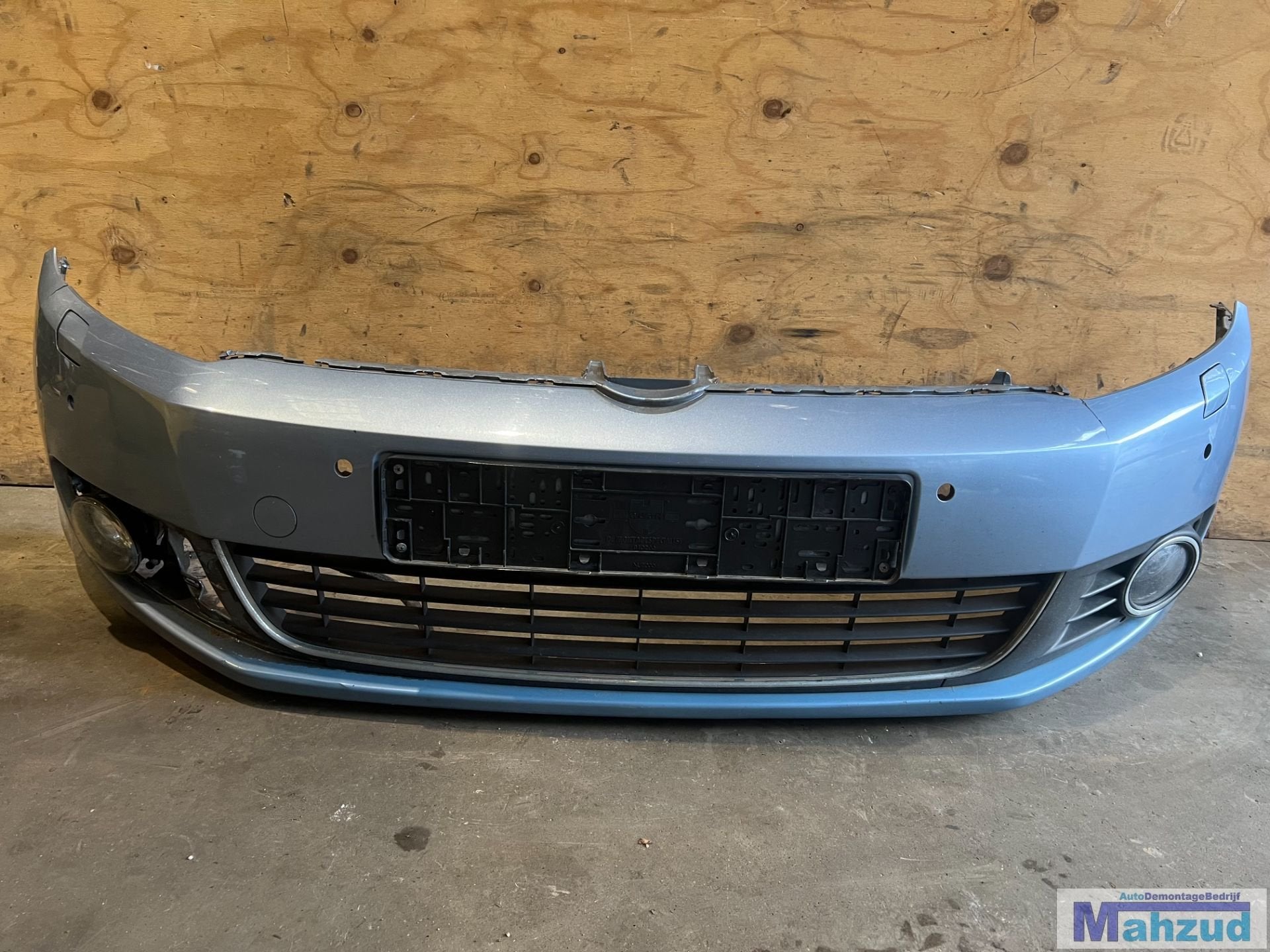 VW GOLF 6 Blauw LA5Q VOORBUMPER met pdc en sproeier, Auto-onderdelen, Gebruikt, Volkswagen, Volkswagen AG, Bumper