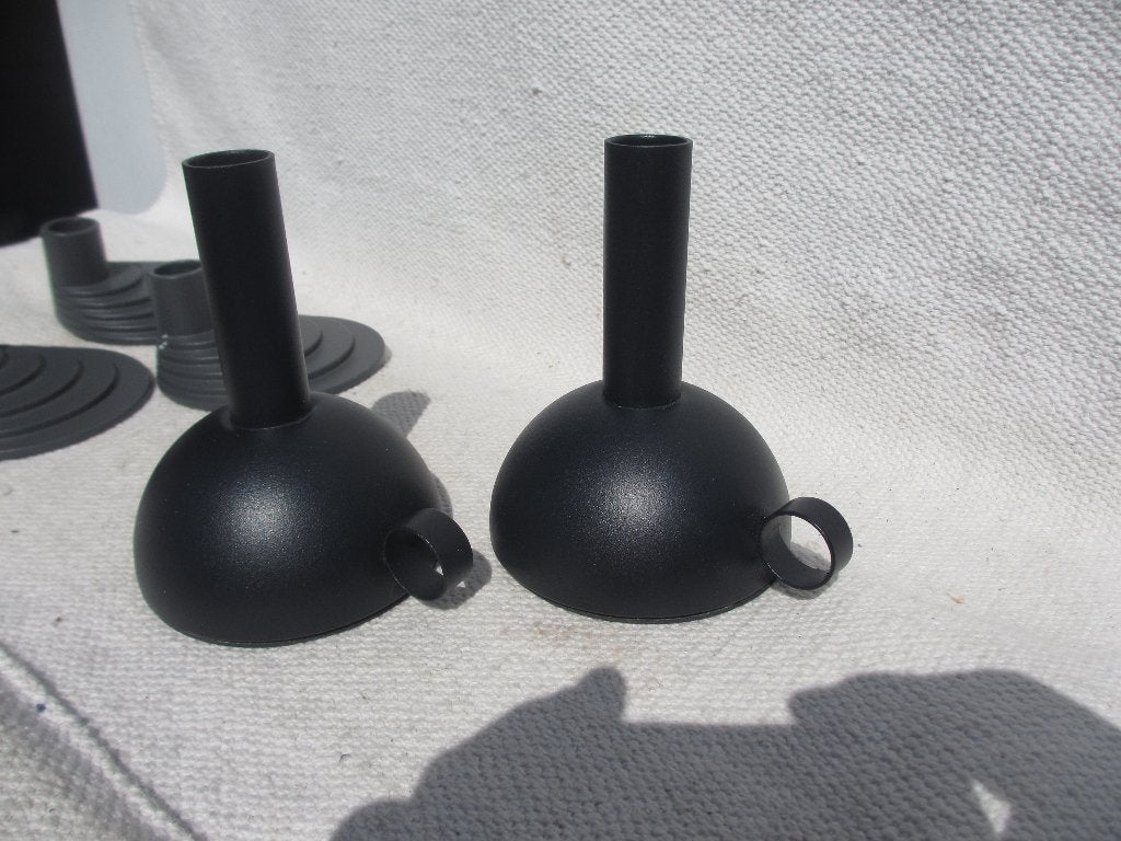 2 stuks Ikea kaarsen houders Sallscap, Gebruikt, Zwart, IKEA, Ophalen of Verzenden