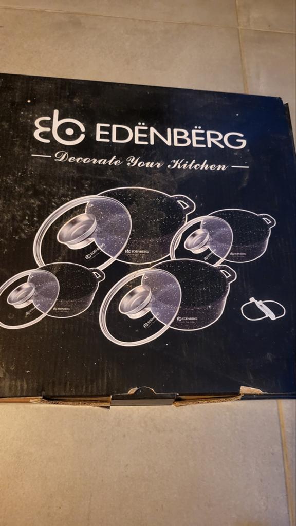 Nieuwe Edenberg Pannenset - Geschikt voor alle warmtebronnen, Huis en Inrichting, Keuken | Potten en Pannen, Nieuw, Pannenset