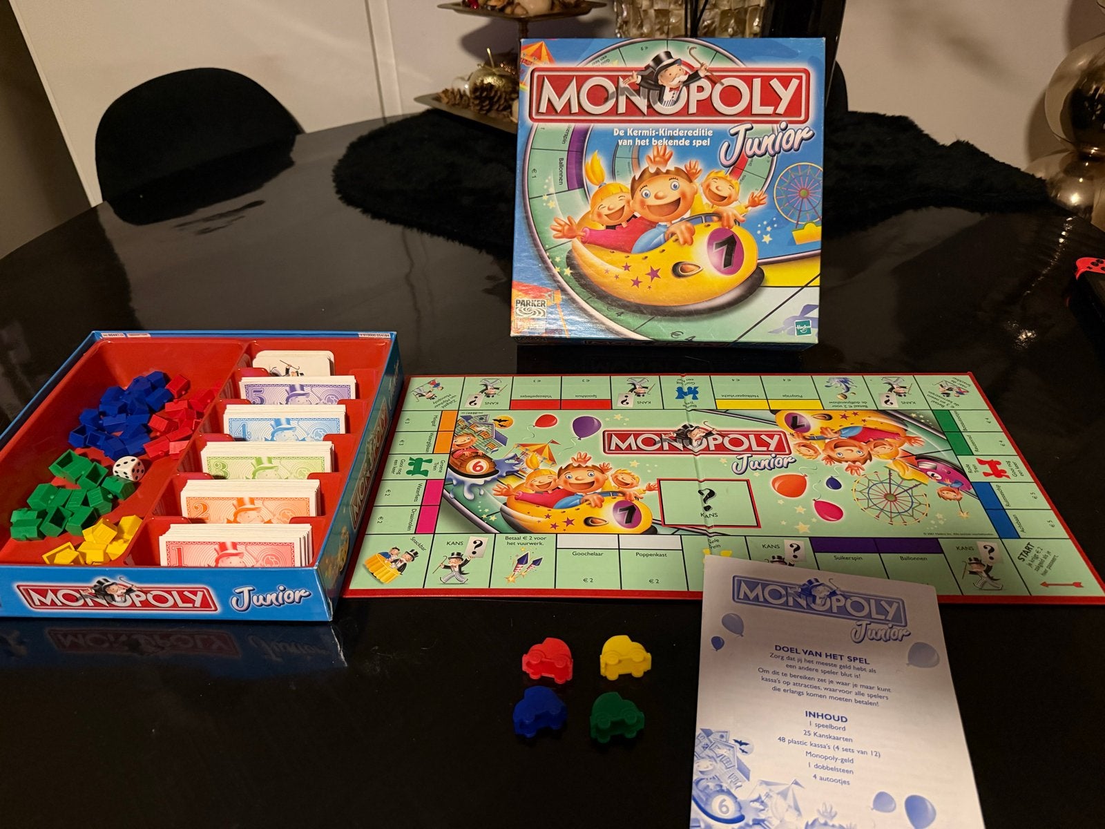 Monopoly Junior Kermis Editie - Compleet Gezelschapsspel, Hobby en Vrije tijd, Drie of vier spelers, Ophalen of Verzenden, Zo goed als nieuw