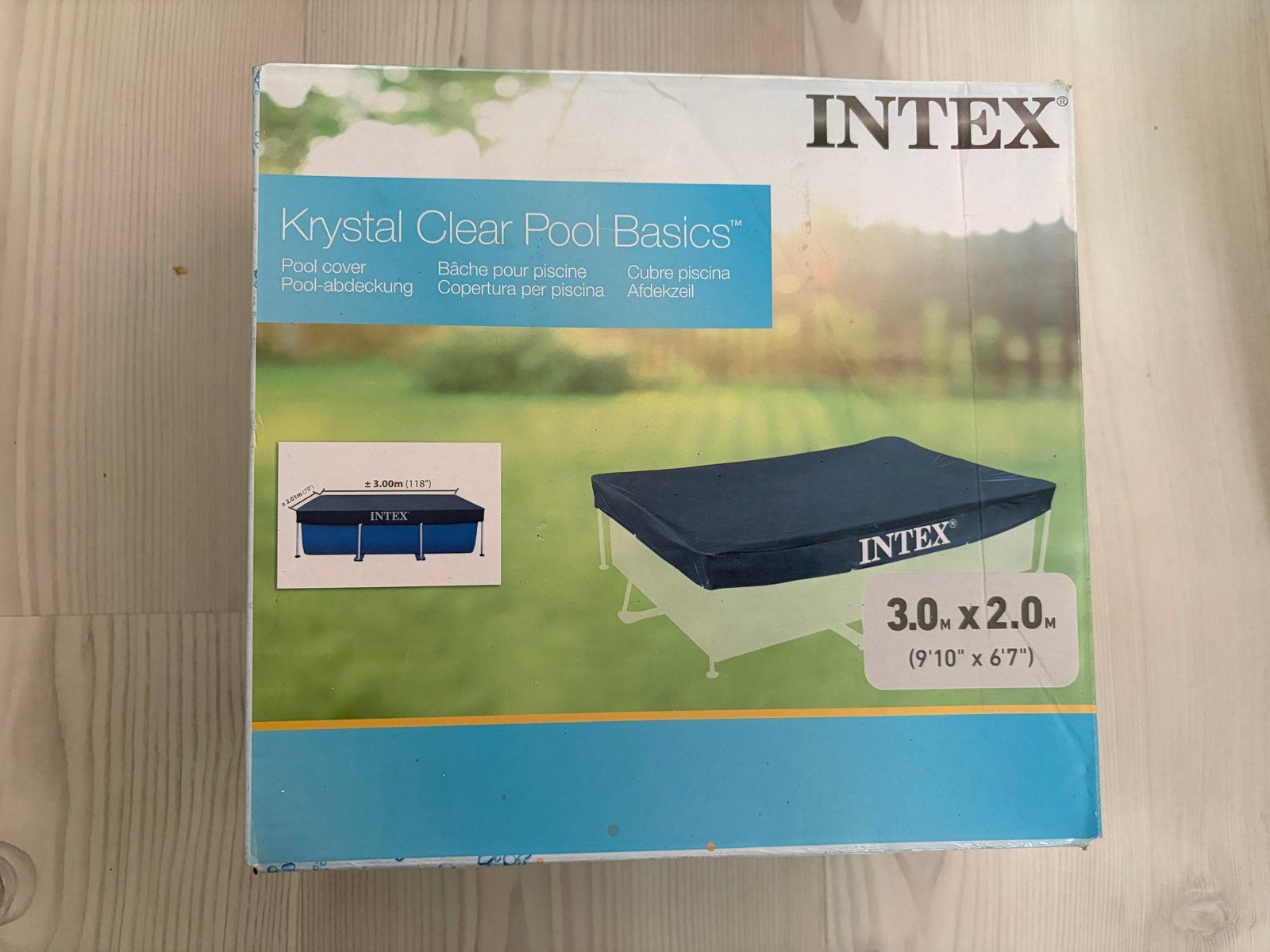 Intex Krystal Clear Pool Basics Afdekzeil 3.0 x 2.0m, 200 tot 300 cm, Overige typen, Nieuw, Ophalen of Verzenden