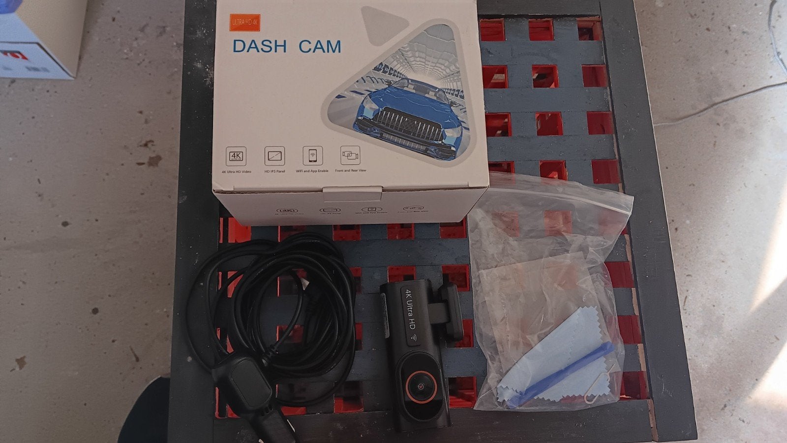 4K Ultra HD Dashcam voor de auto, Ophalen, Gebruikt