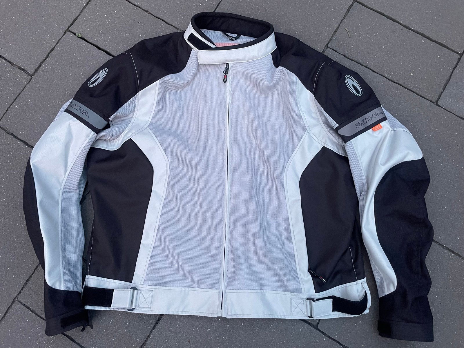 RICHA COOL SUMMER, XL zwart/wit ALS NIEUW, Motoren, Ophalen of Verzenden, Tweedehands, Dames, Jas | textiel