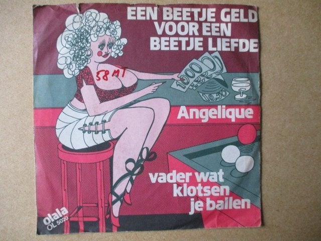 s0028 angelique - een beetje geld voor een beetje liefde, Ophalen, Gebruikt, 7 inch, Overige genres