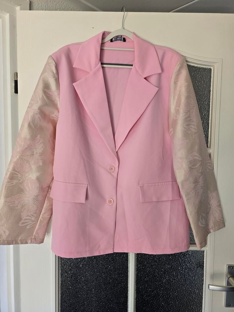Nieuw blazer met glim mouwen roze 40 42 44, Ophalen of Verzenden, Nieuw, Maat 42/44 (L), Roze