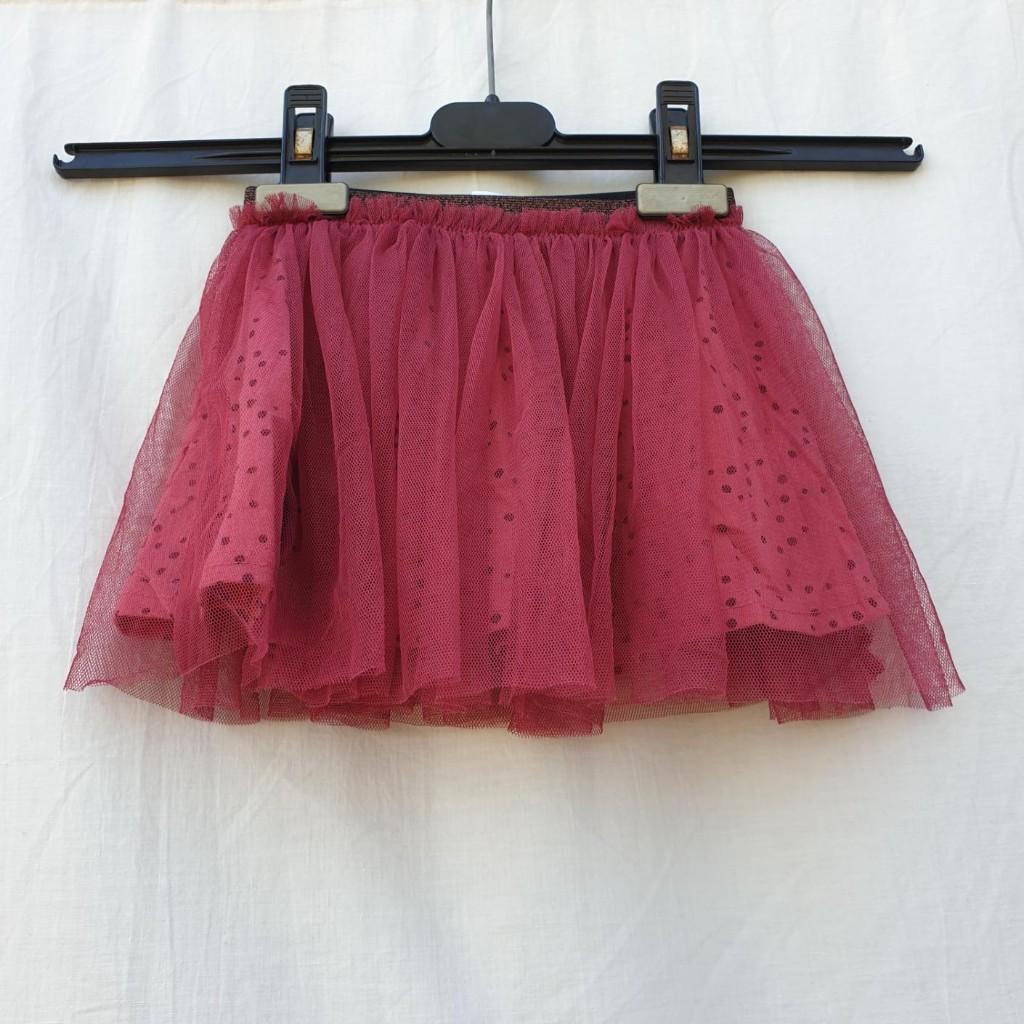 Leuk roze rokje met tule mt 86 merk Hema, Meisje, ., Jurkje of Rokje, Ophalen of Verzenden