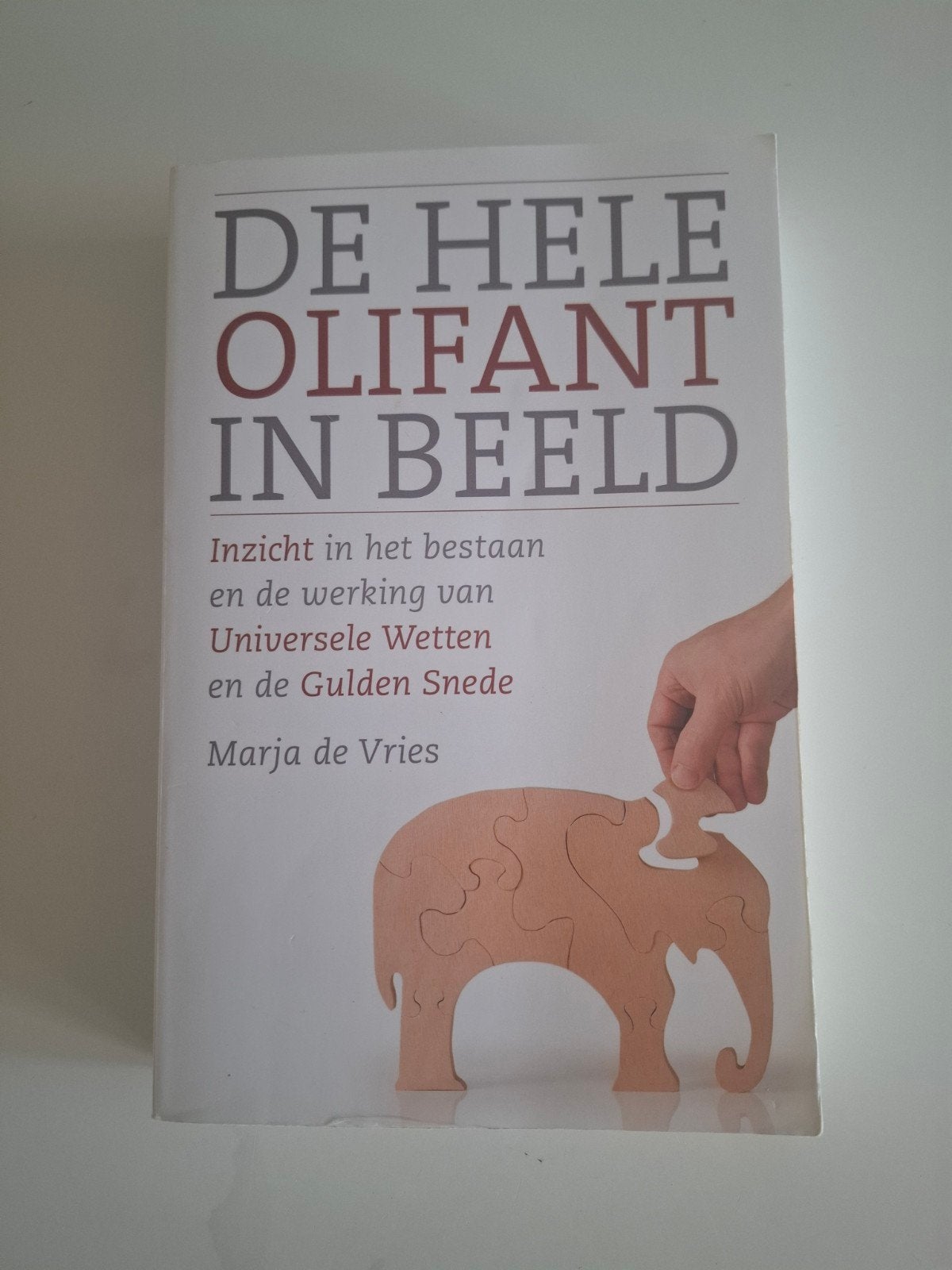 De Hele Olifant in Beeld - Marja de Vries, Ophalen of Verzenden, Zo goed als nieuw, Marja de Vries, Nederland