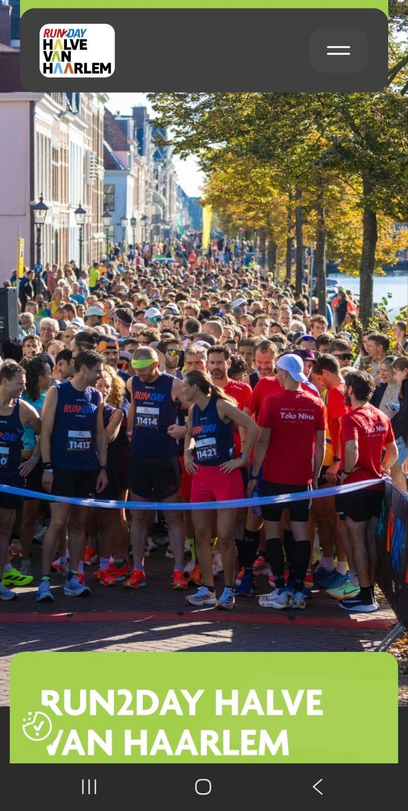 startbewijs halve marathon van Haarlem incl. locker, Tickets en Kaartjes, Eén persoon