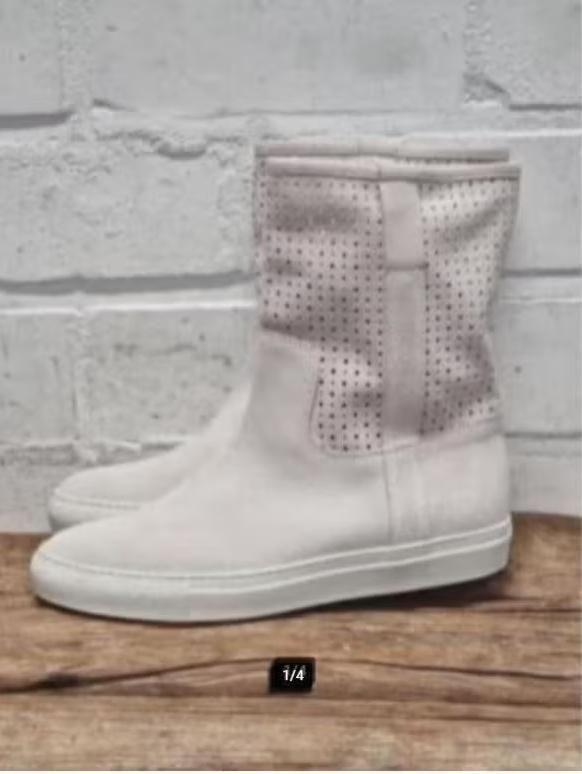 Via Roma 15 - Prachtige leren laarsjes maat 37 - Nieuw €200, Kleding | Dames, Schoenen, Via Roma 15, Wit, Lage of Enkellaarzen