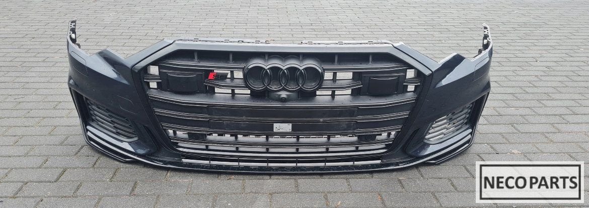 AUDI A6 C8 S6 VOORBUMPER SHADOW LINE CAMERA LEVERBAAR!!, Gebruikt, -, -, Spatbord