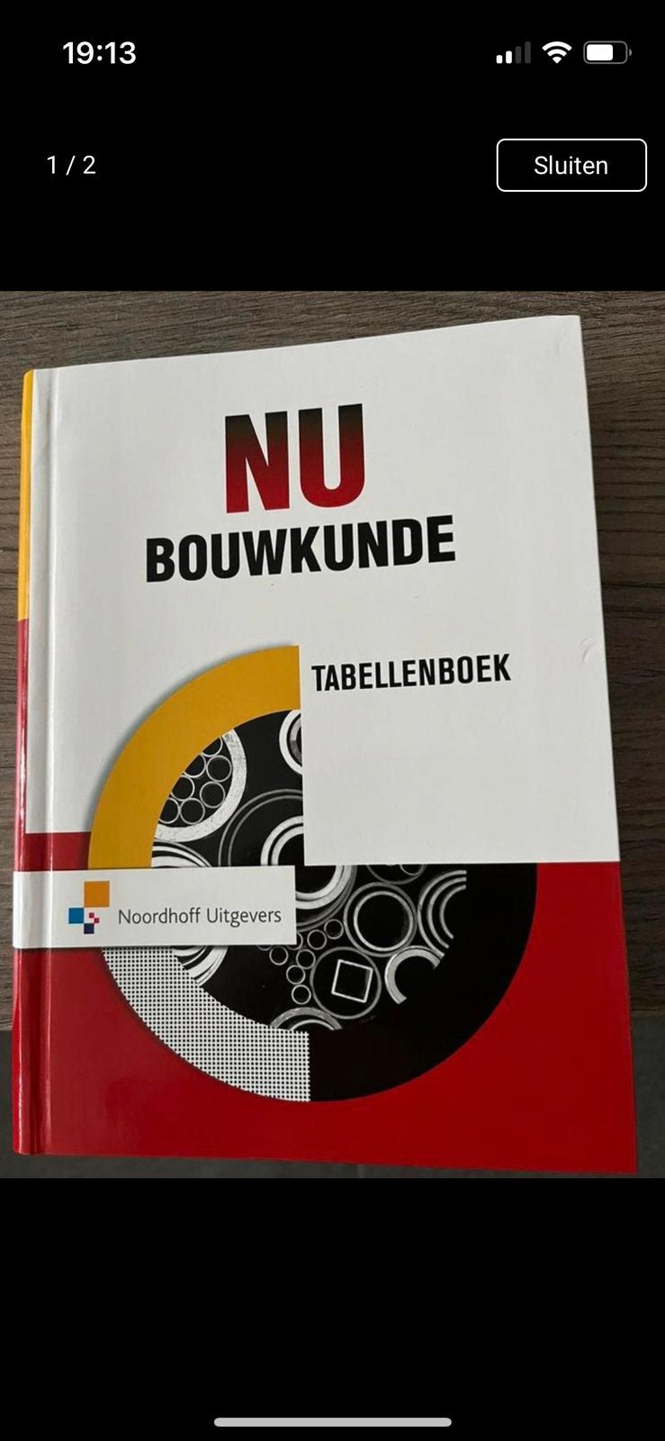 Te koop: Nu bouwkunde tabellenboek, Boeken, Ophalen of Verzenden, Zo goed als nieuw, Overige niveaus