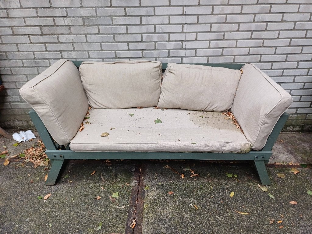 Tuinbank ligbank zitbank chaise longue, Tuin en Terras, Ophalen, Gebruikt, Aluminium
