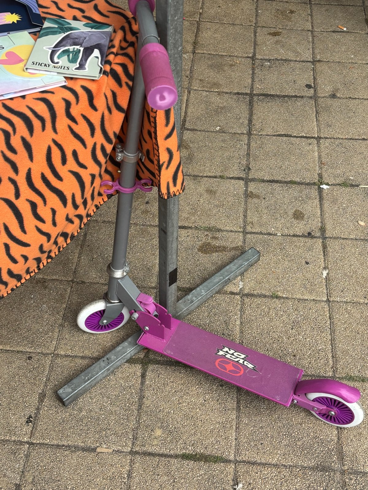 Verstelbare step voor kinderen - Paars/Grijs, Fietsen en Brommers, Ophalen, Gebruikt, Gewone step