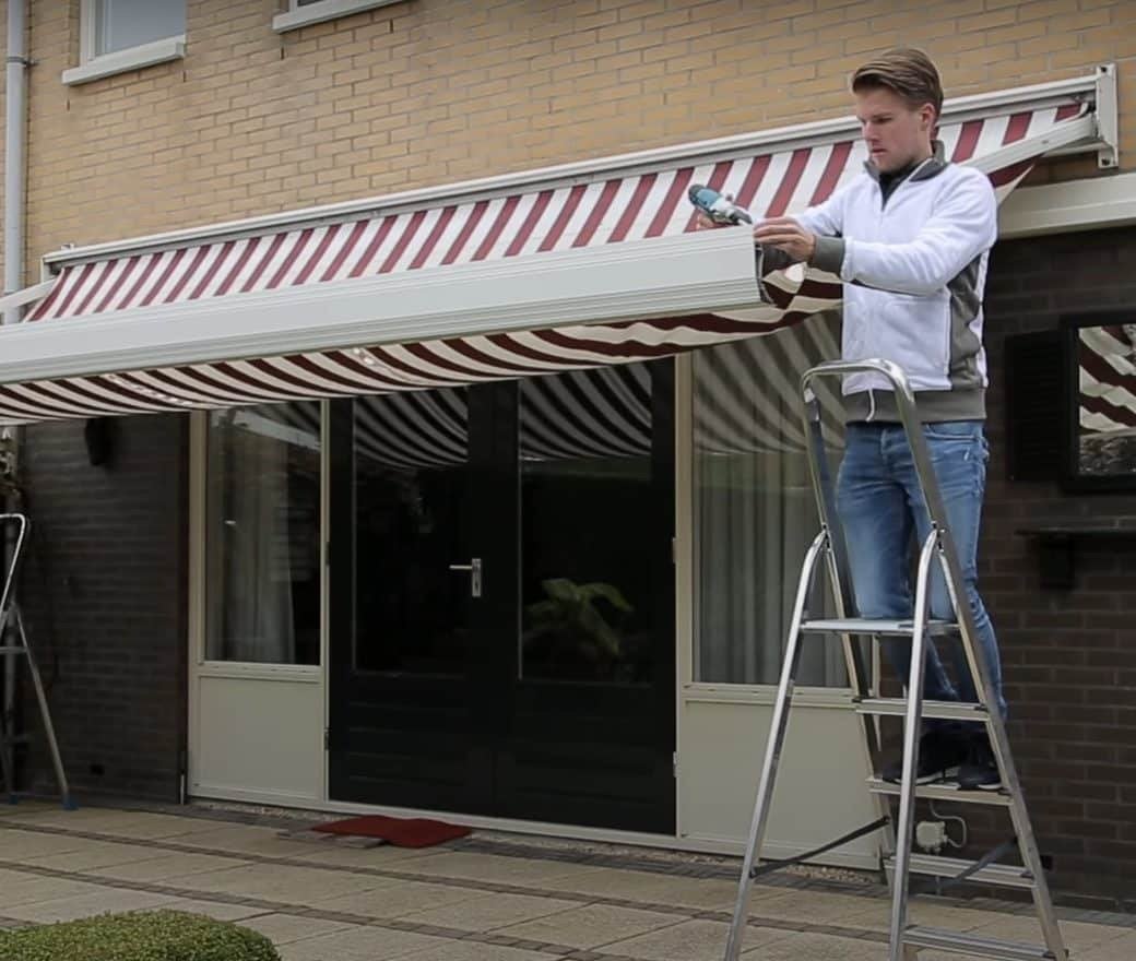 Zonwering kapot? Reparatie, doek & motor vervangen, Ophalen, Zo goed als nieuw, Knikarmscherm