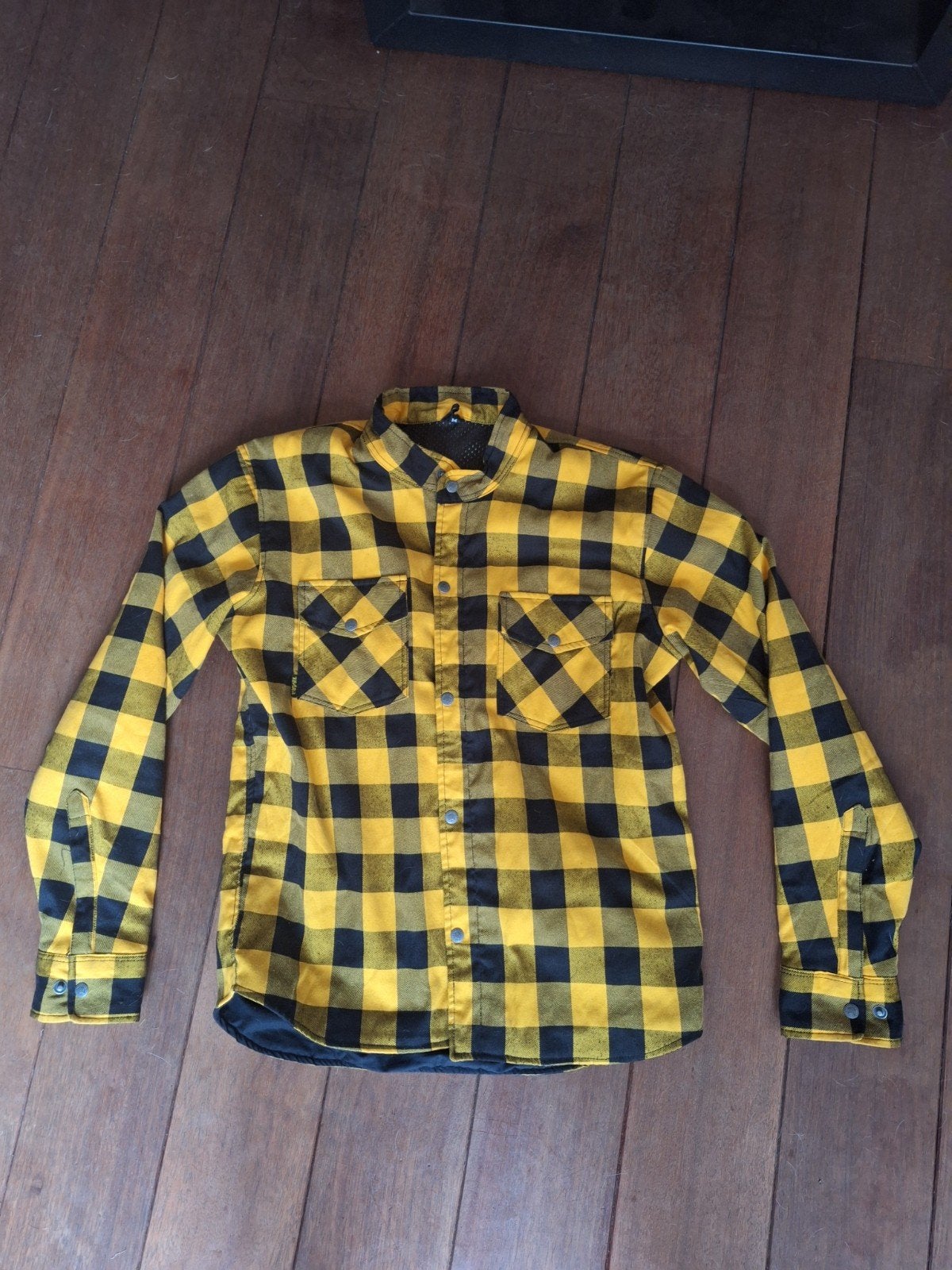 Geruite motorjas/motorvest kevlar, Motoren, Kleding | Motorkleding, Ophalen of Verzenden, Tweedehands, Jas | textiel