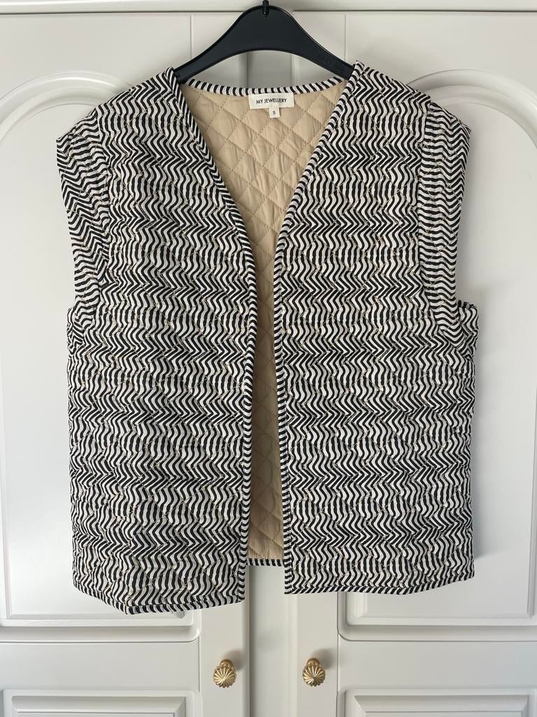 Nieuw My Jewellery Gilet Print Maat S (past ook M), Ophalen of Verzenden, Nieuw, Maat 36 (S), Zwart