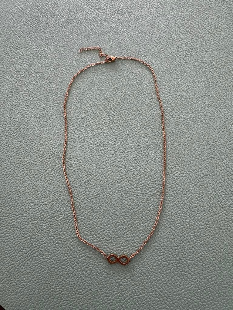 DRKS Infinity Rose Gouden Ketting, Ophalen of Verzenden, Zo goed als nieuw, Roze, Overige materialen