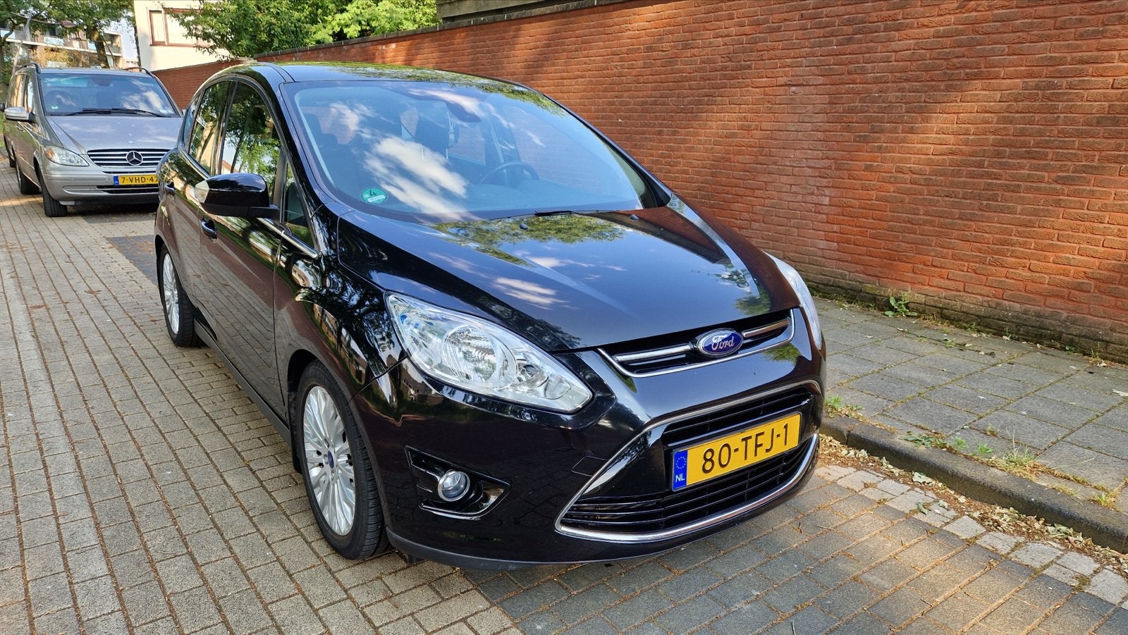 Ford C-MAX 1.6 150pk EcoBoost Nieuwe koppeling + distributie, 1596 cc, Stof, 4 cilinders, Zwart