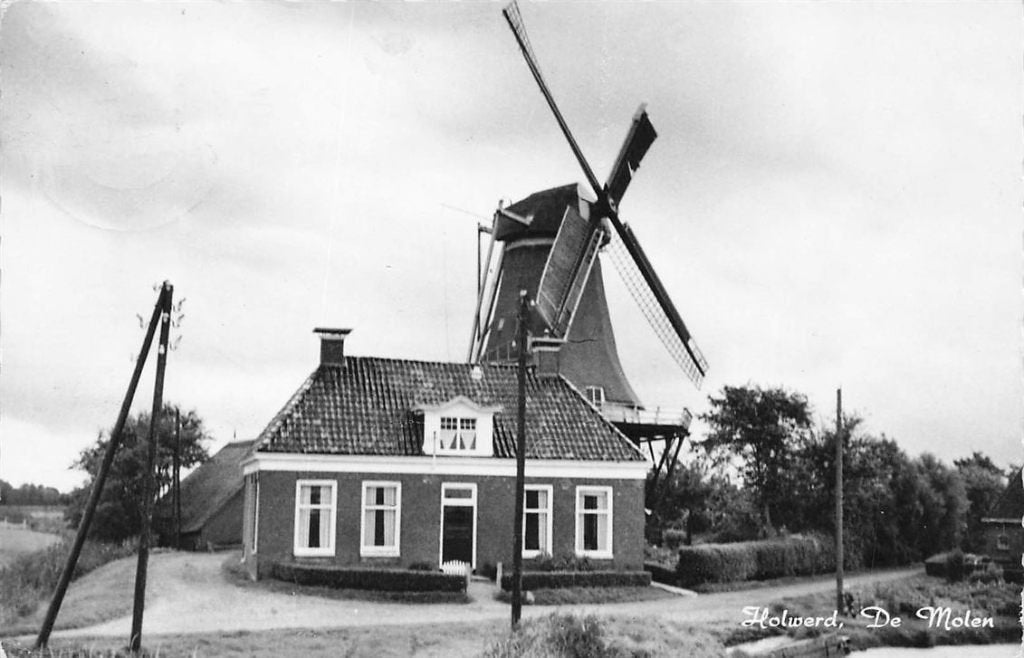 703-024-017 Holwerd De Molen, Verzenden, Voor 1920, Friesland
