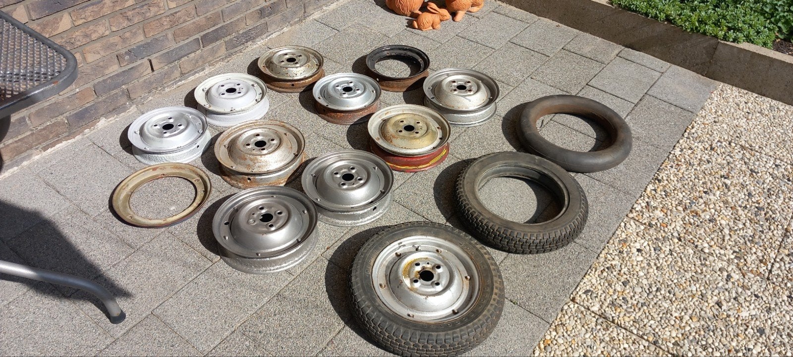 Vespa V50 dichte Velgen en Banden - 9 en 10 inch, Fietsen en Brommers, Brommeronderdelen | Oldtimers, Ophalen of Verzenden, Gebruikt