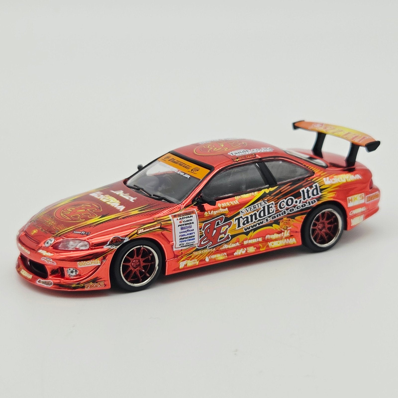 Tarmac – Vertex Ridge TE3006 Soarer Chrome Red Special Editi, Mymodelcar@outlook.com, Auto, Tarmac, Ophalen of Verzenden