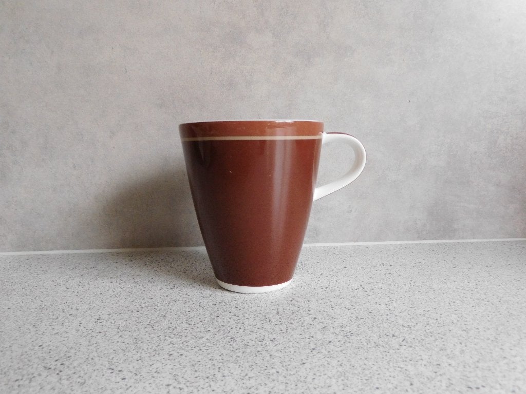Mok Caffe Club Bruin Villeroy & Boch, Villeroy & Boch, Ophalen of Verzenden, Zo goed als nieuw, Overige stijlen