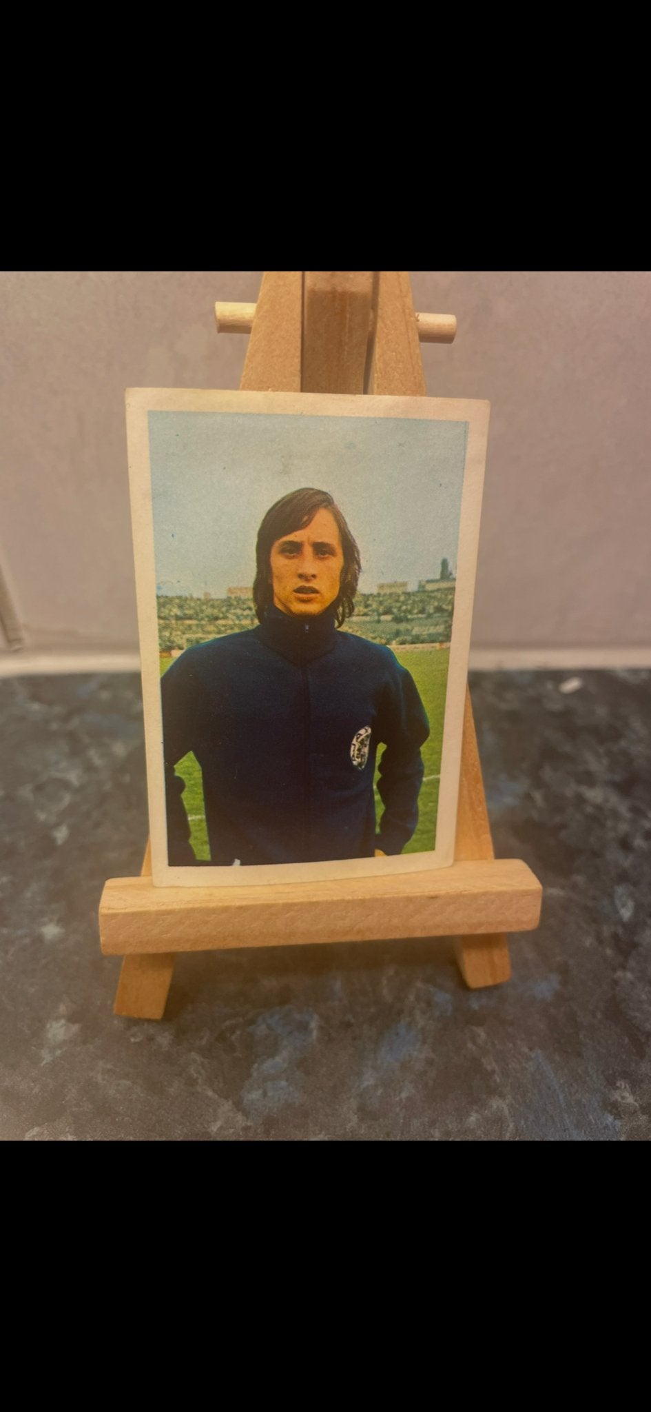 Johan Cruijff Ajax Voetbalplaatje - Vintage Vanderhout, Ophalen of Verzenden, Gebruikt, Ajax, Spelerskaart