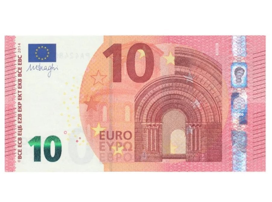 Nederland 10 euro 2014 Mario Draghi UNC, Postzegels en Munten, Bankbiljetten | Nederland, Ophalen of Verzenden, Euro's, Los biljet