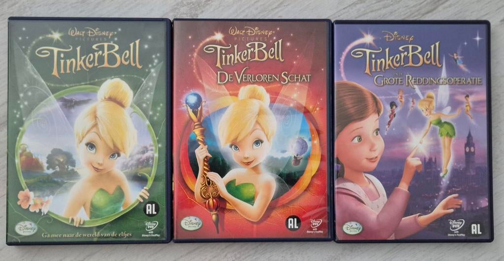 Tinkerbell dvd's, Alle leeftijden, Ophalen of Verzenden, Zo goed als nieuw