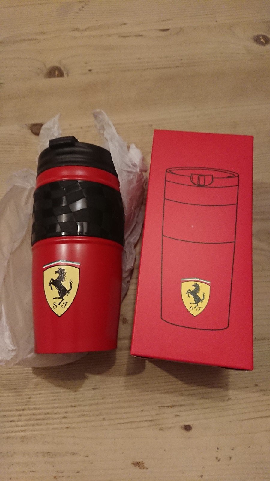 Ferrari thermosfles thermomug, nieuw, Ophalen of Verzenden, Nieuw