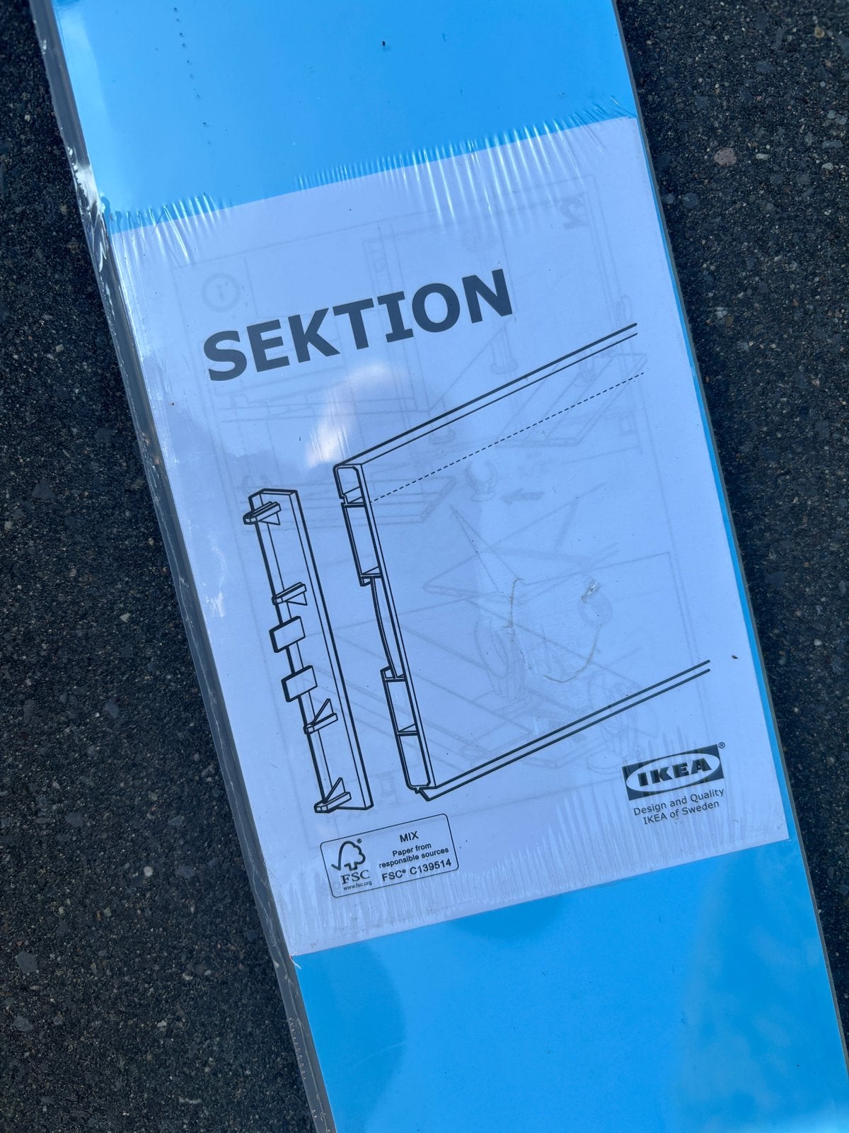 IKEA Sektion Förbättra afdekpaneel 213x11 cm, Ophalen, Minder dan 50 cm, 200 cm of meer, Nieuw