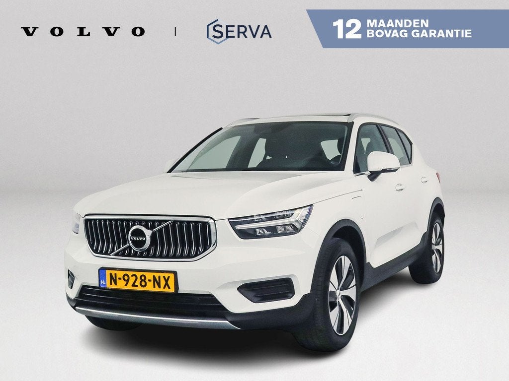 Volvo XC40 T4 Recharge Inscription Expression | Panoramadak, Auto's, Volvo, 12 maanden, Stof, Wit, Hybride Elektrisch/Benzine